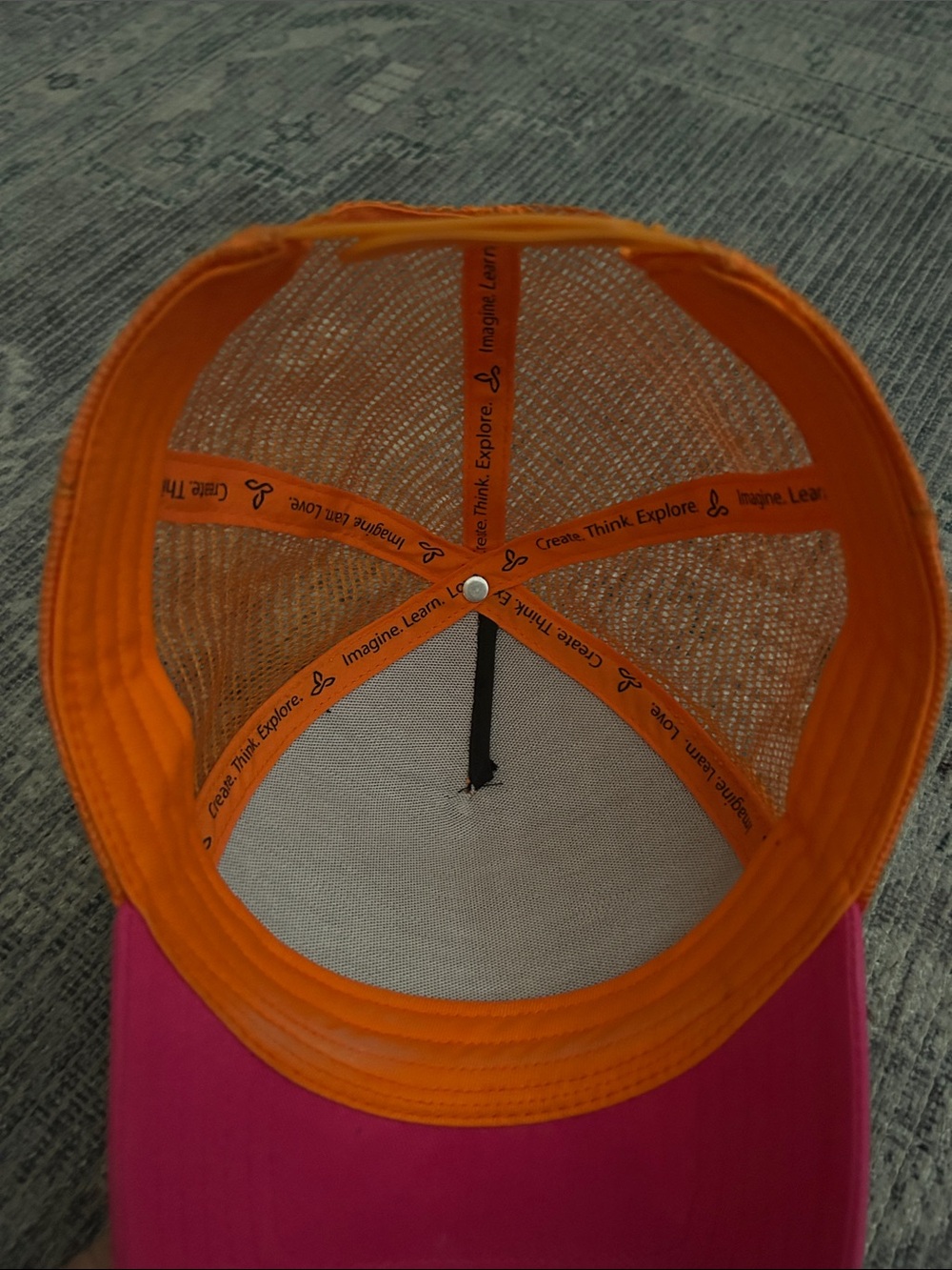 Prana Trucker Hat Pink Orange - Picture 6 of 9